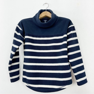Chaps Fleece Striped‎ Turtleneck Long Sleeves Size Small